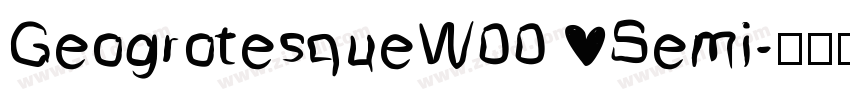 GeogrotesqueW00 Semi字体转换